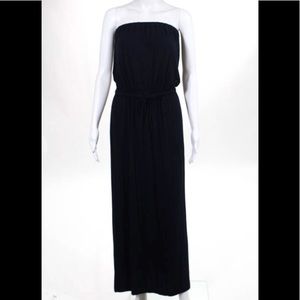 Navy strapless maxi dress, Jersey Knit size small